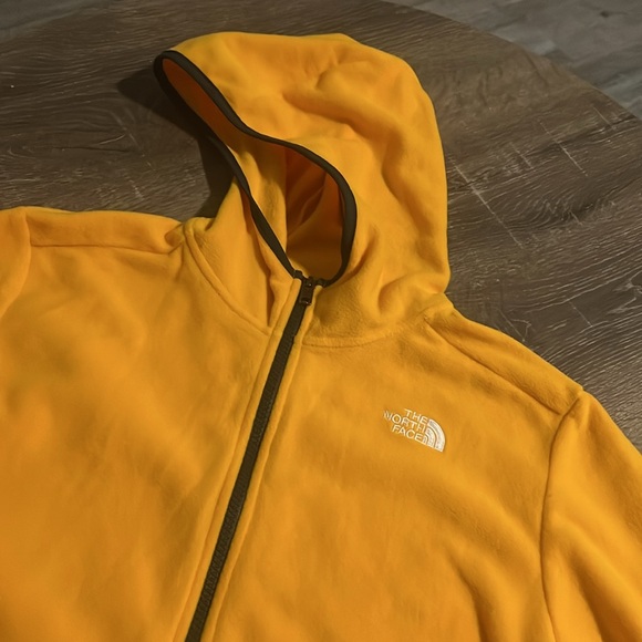 THE NORTH FACE Teen Glacier Lightweight Full Zip Hooded Jacket Summit Gold NWT - Picture 4 of 6